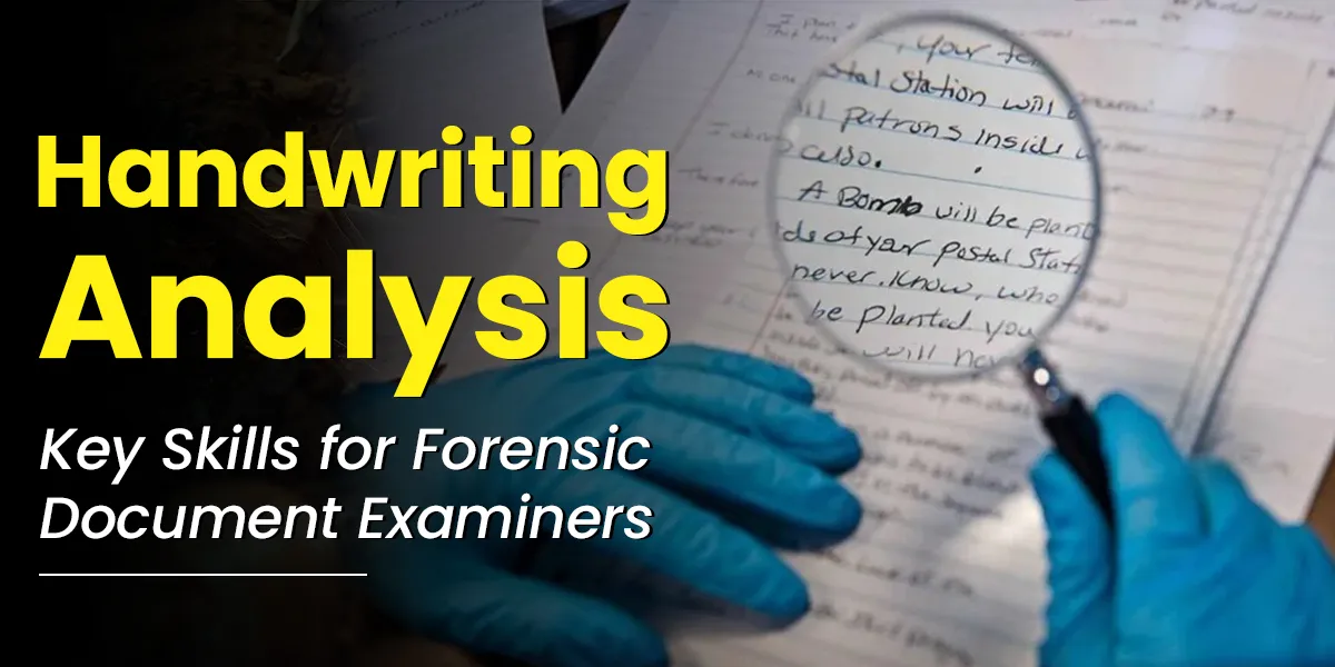 Handwriting Analysis: Key Skills for Forensic Document Examiners