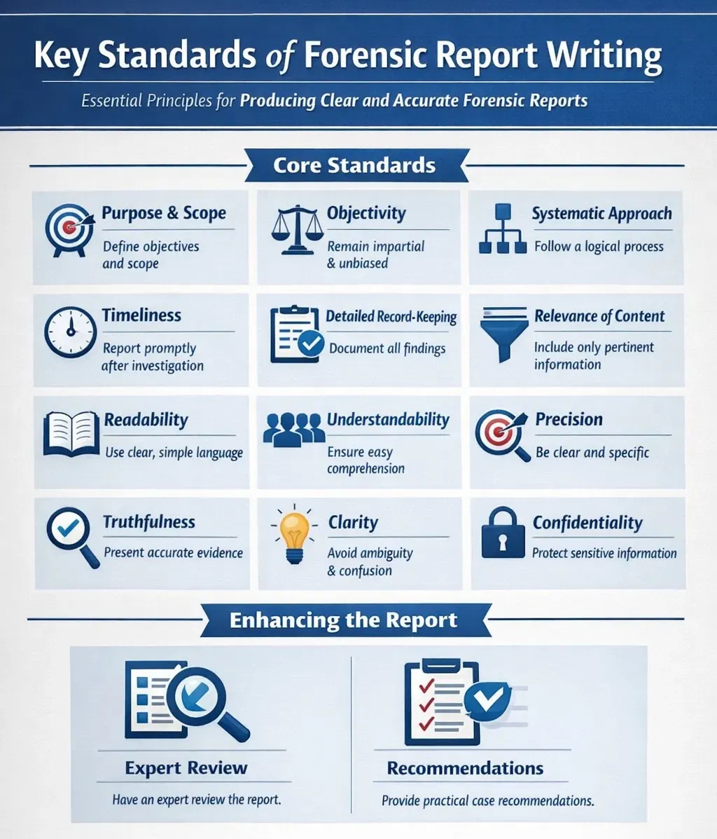 Key Standards of Forensic Report Writing