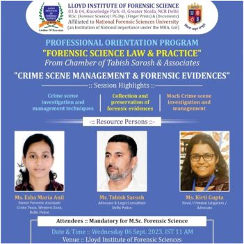 Crime scene management